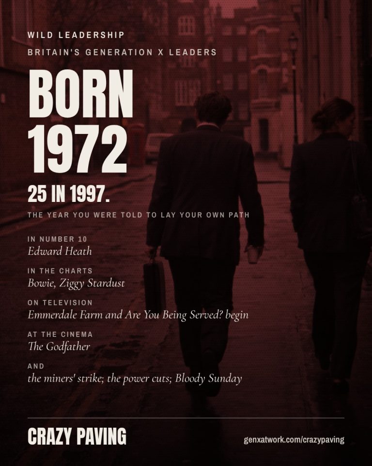 Crazy Paving card, born 1972
